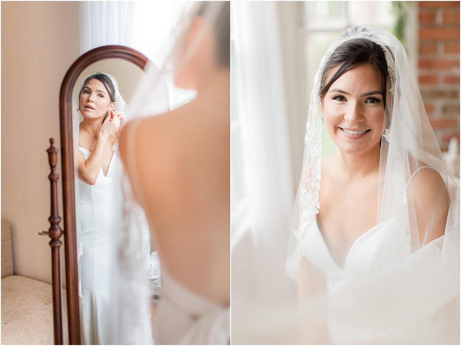 bridal portraits at home