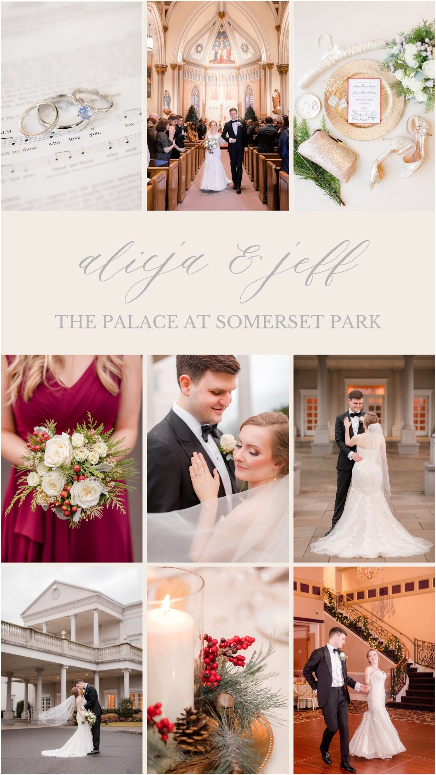 Winter wedding at The Palace at Somerset Park
