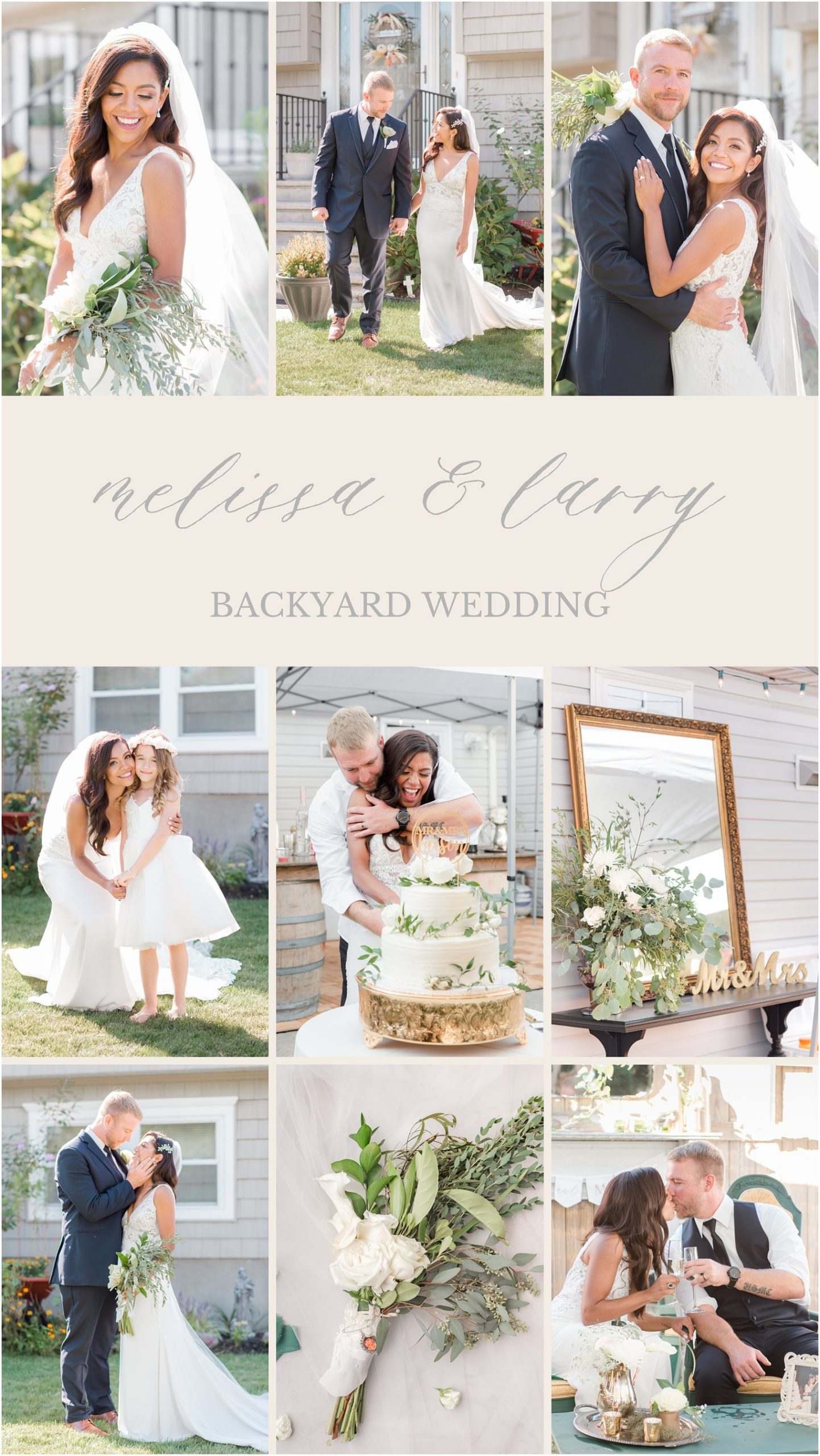 Emerald backyard wedding in Toms River