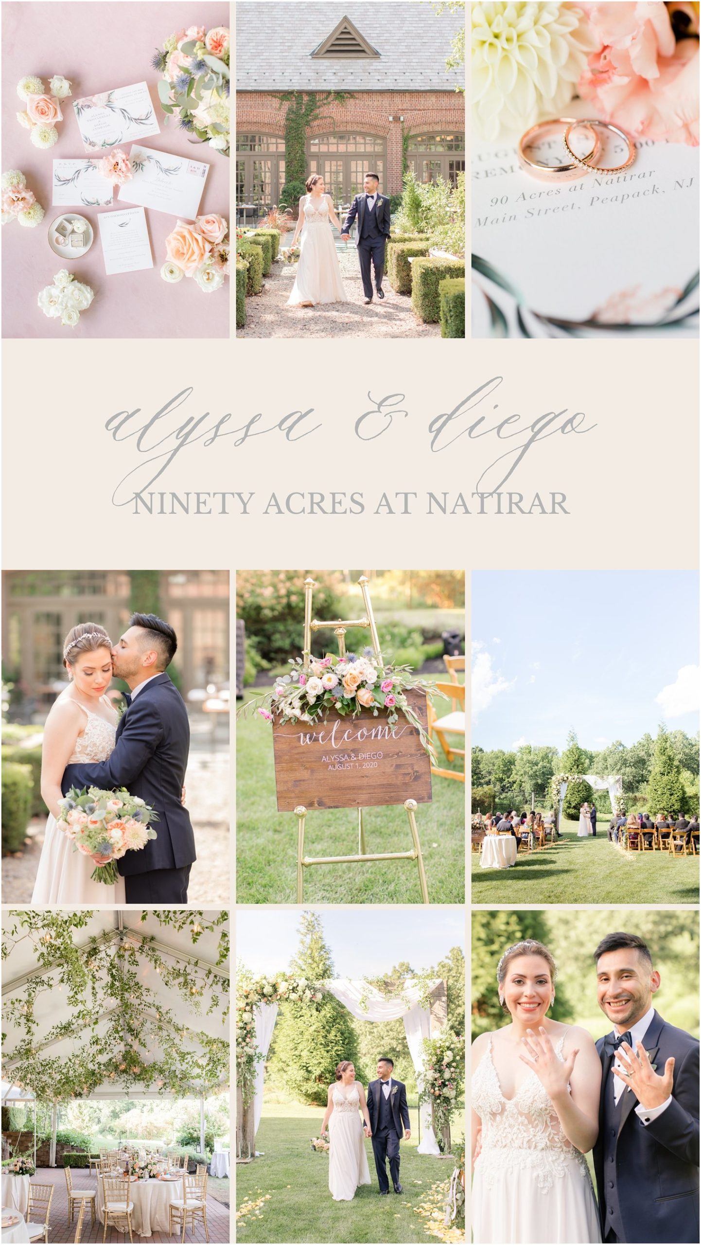 Summer wedding at Natirar Ninety Acres