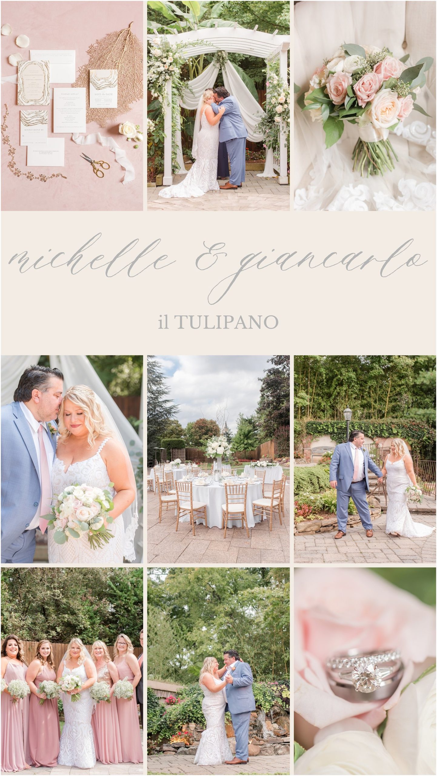 Outdoor wedding at il Tulipano