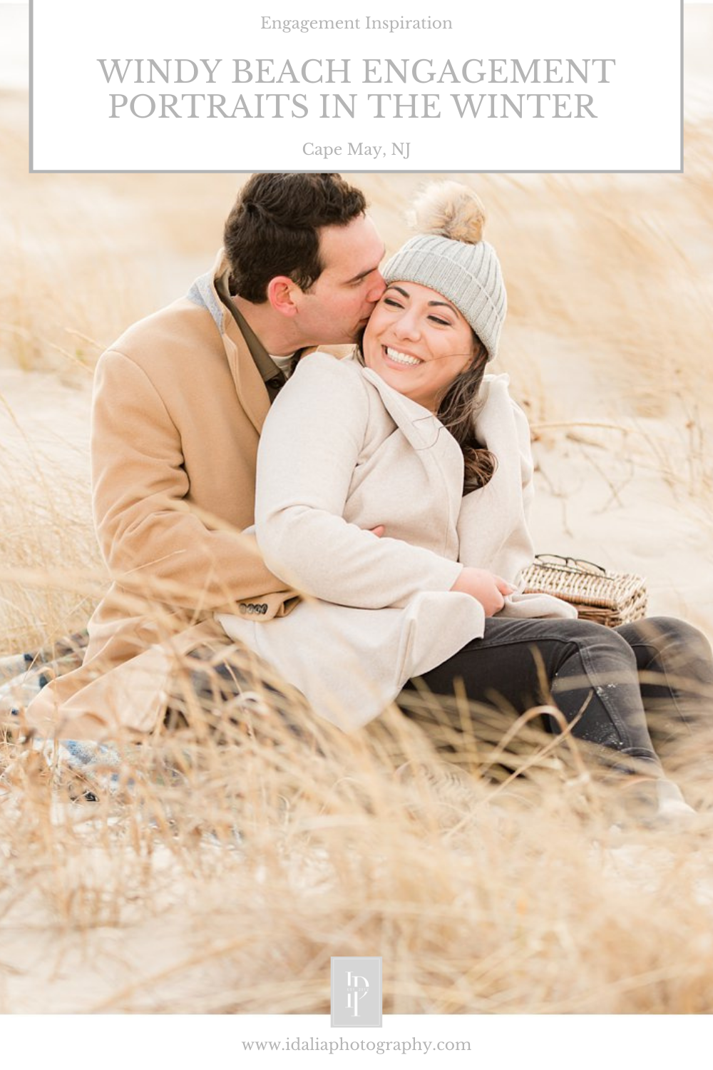 Cape May engagement session in the winter