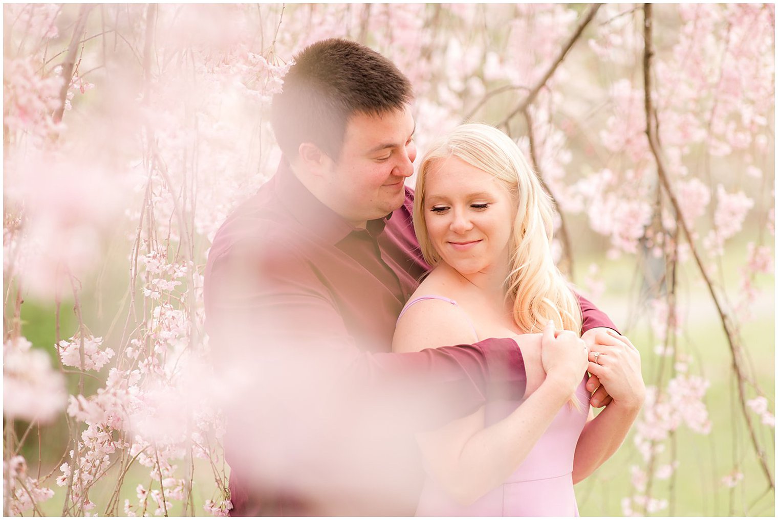 spring engagement portraits in New Jersey