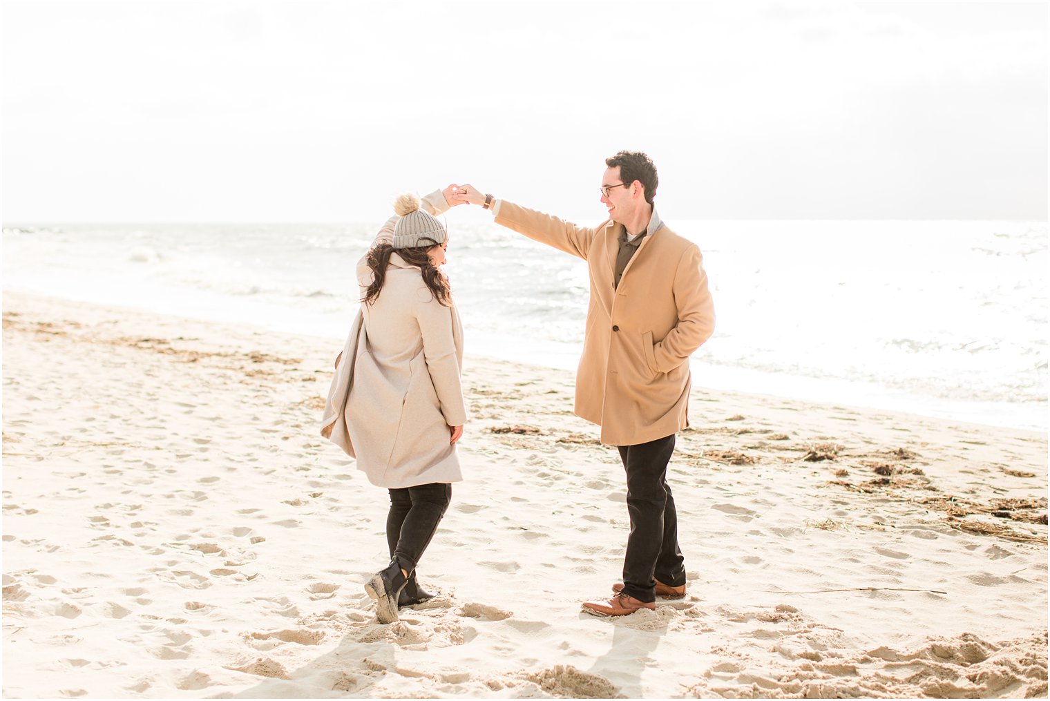 Documentary style session on the beach in Cape May