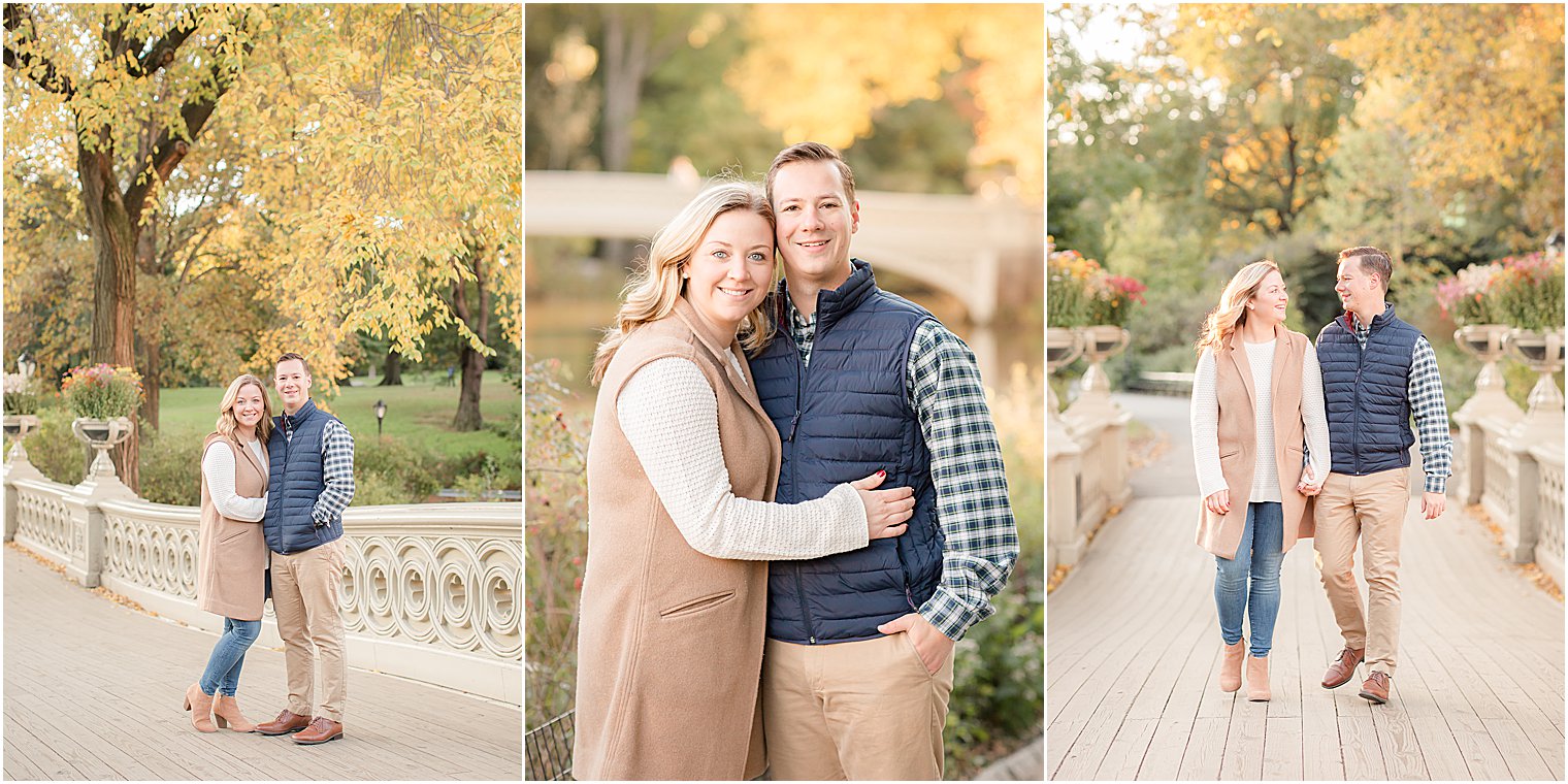 Bow Bridge engagement session in NYC