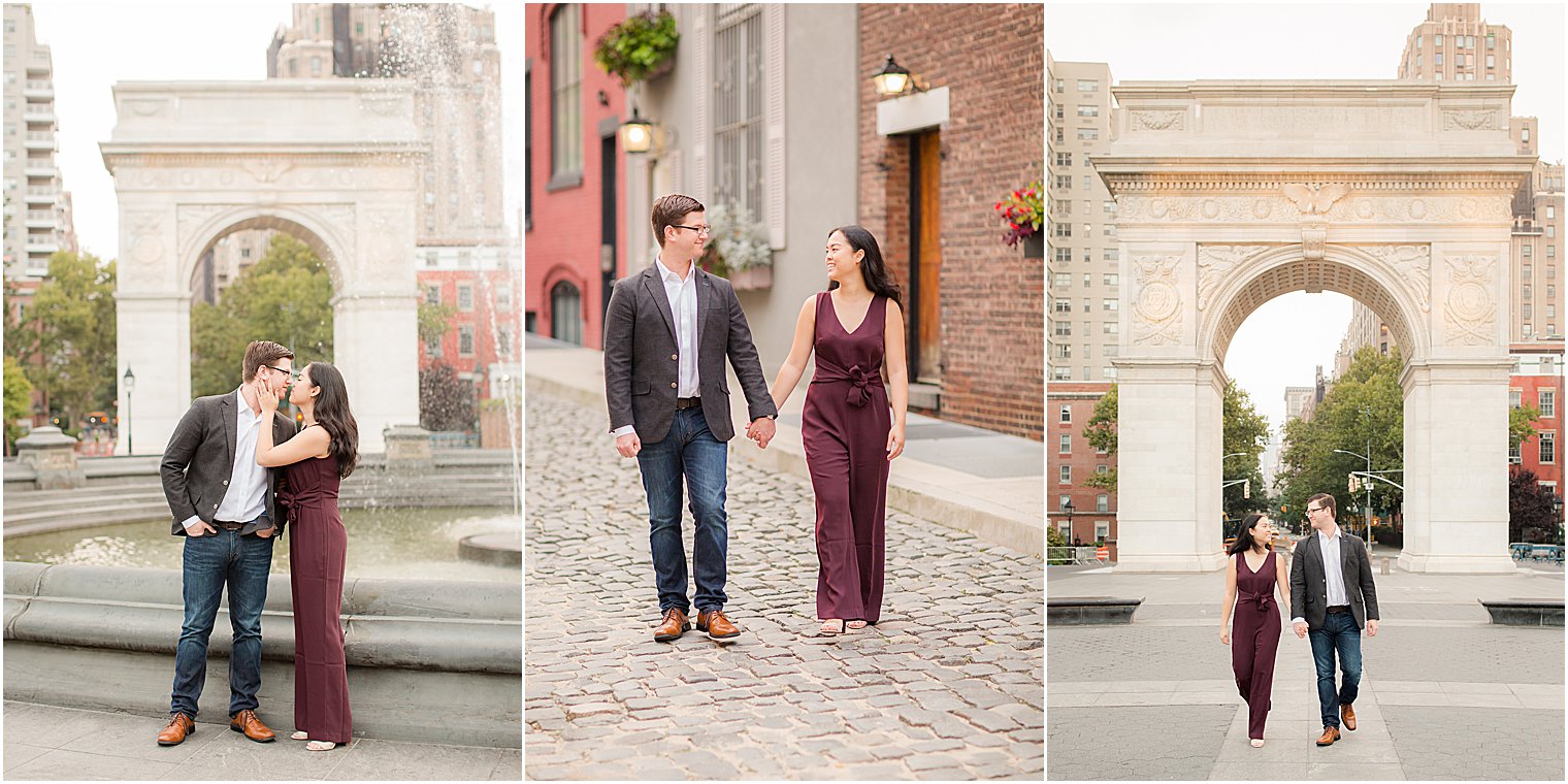 Washington Square Park engagement photos