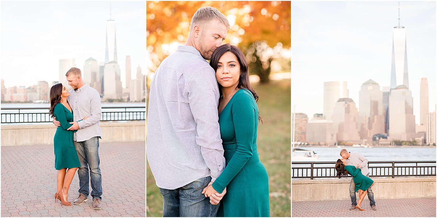 Liberty State Park engagement photos in New Jersey