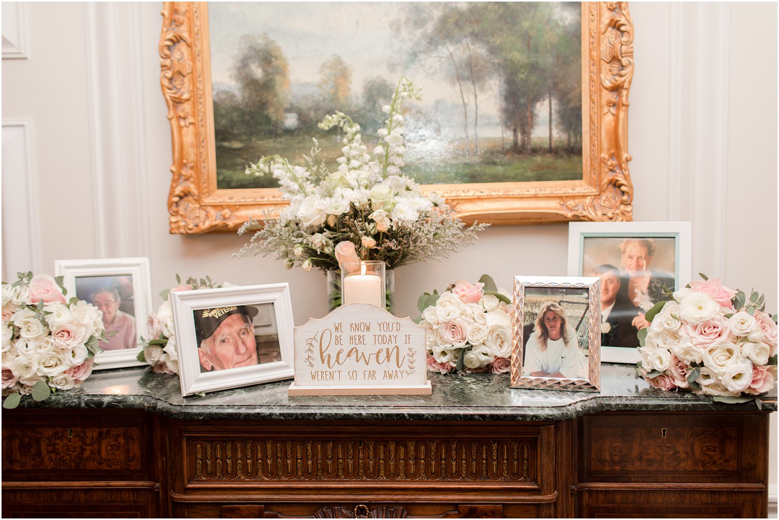 memory table for wedding reception at Park Savoy Estate