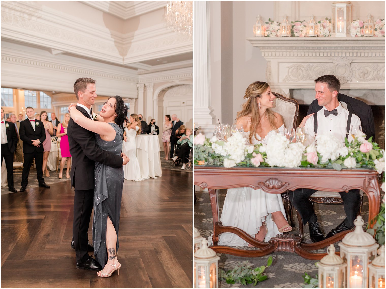 groom dances with mother during Park Savoy Estate wedding 