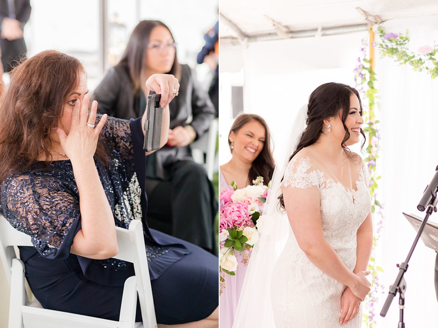 backyard wedding ceremony during Staten Island microwedding
