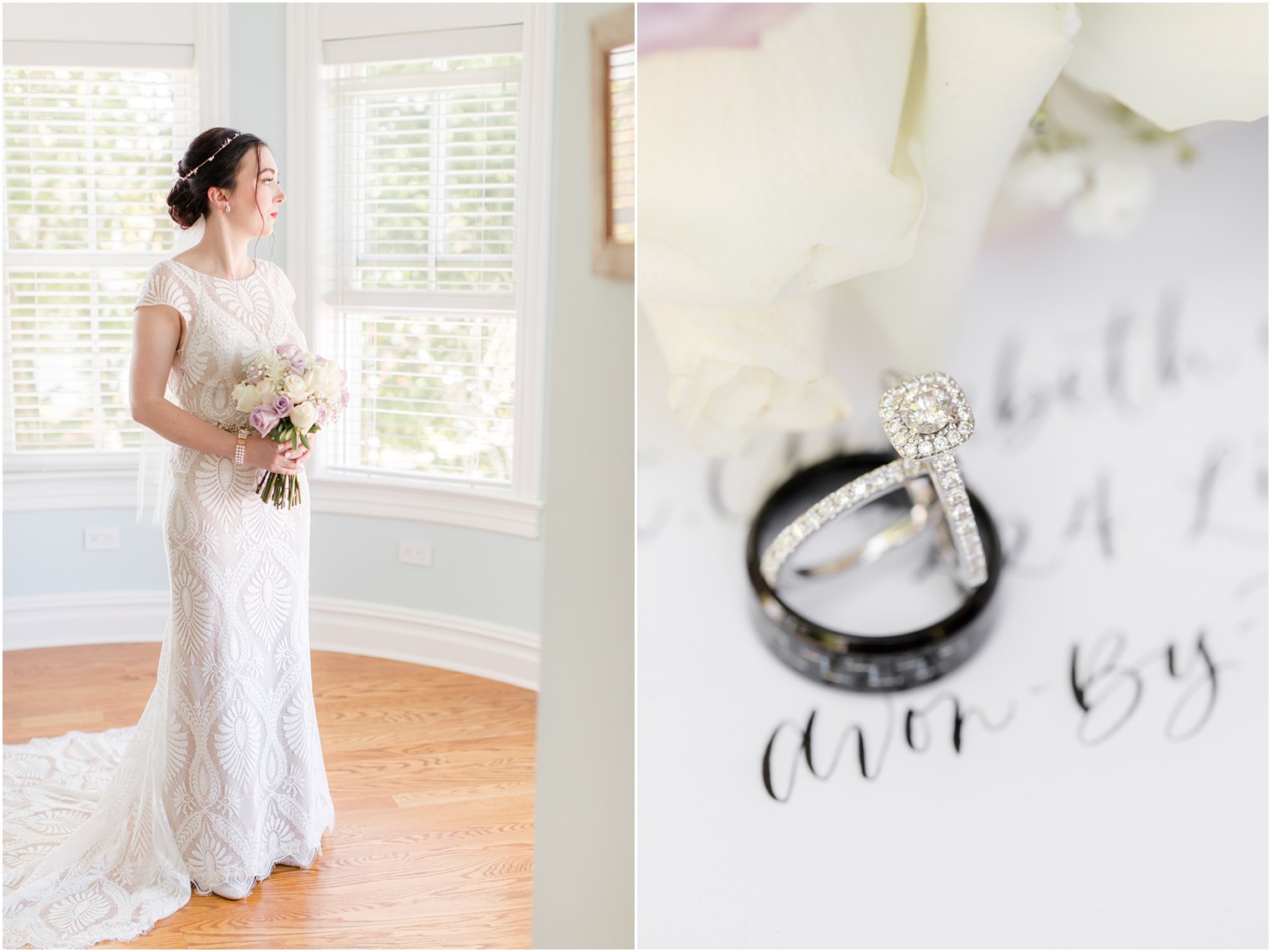 bride prepares for Ocean Township NJ wedding