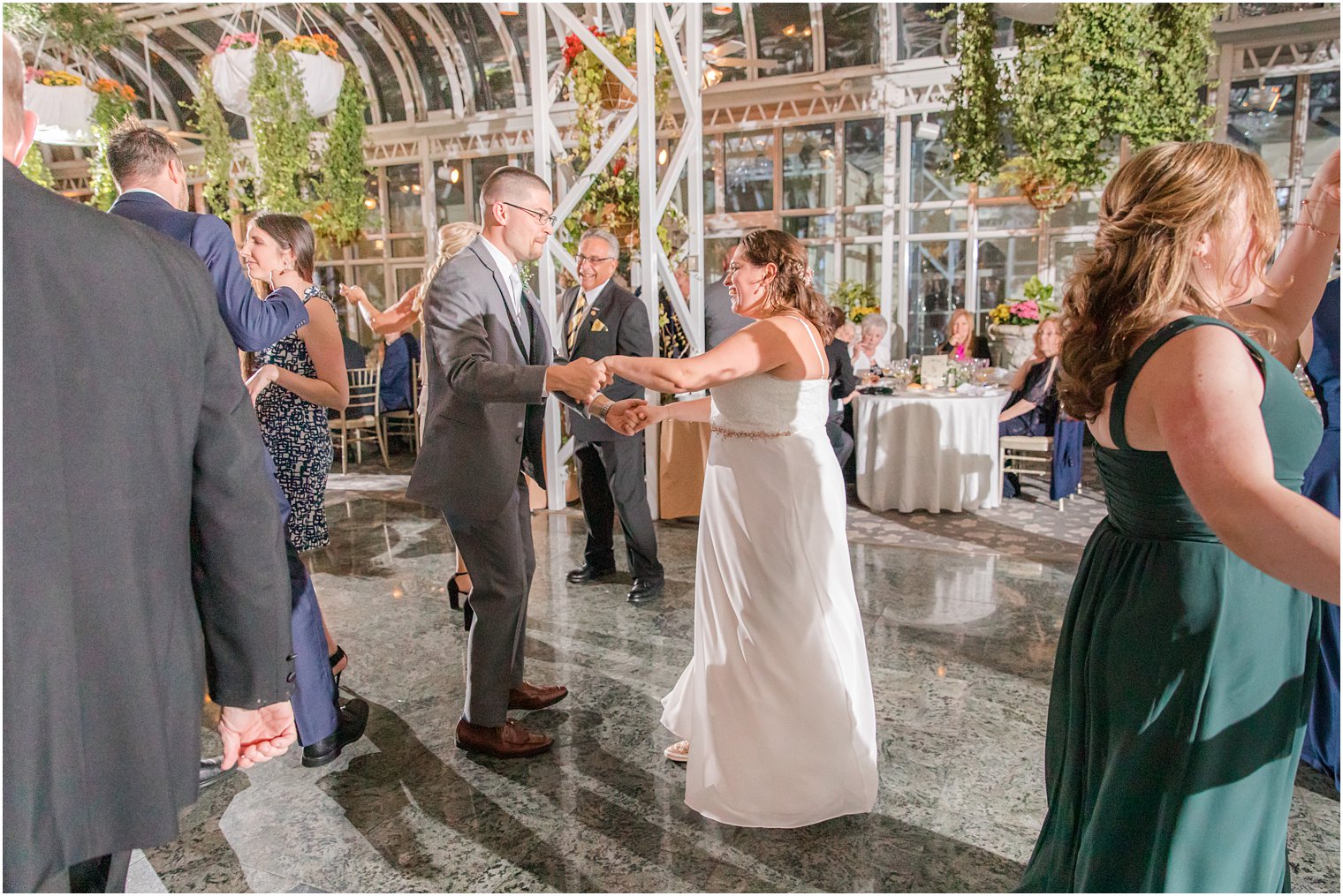 bride and groom dance together during NJ reception