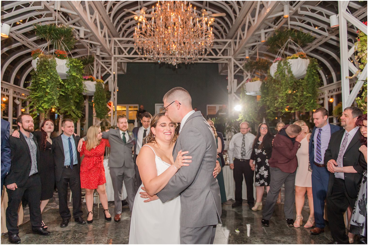 newlyweds dance during New Jersey wedding reception