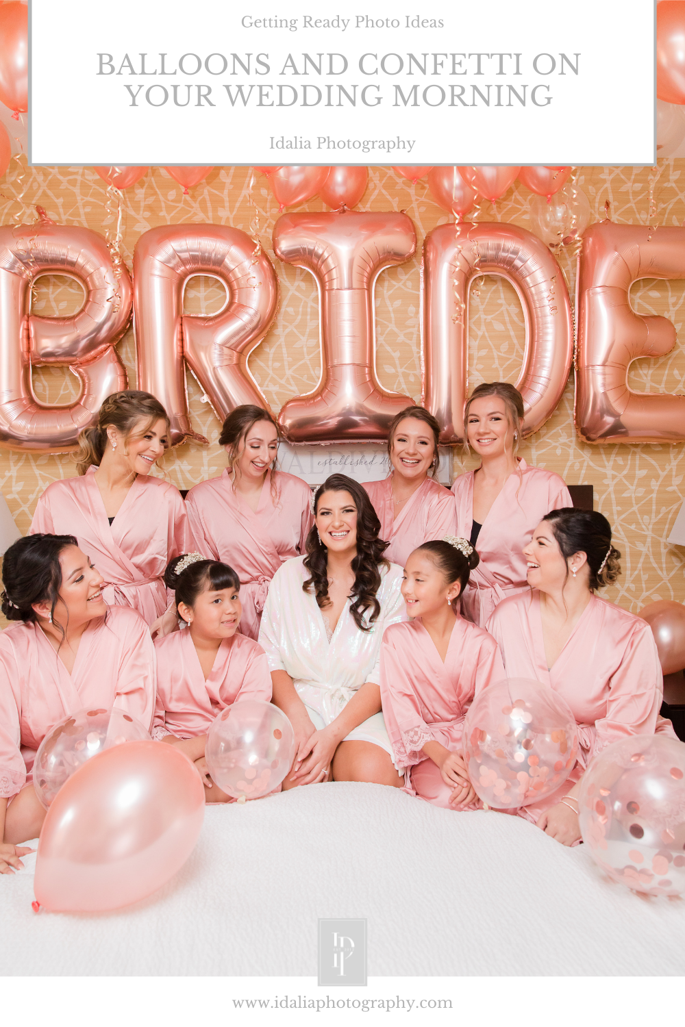 inspiration for getting ready photos for bride and bridesmaids