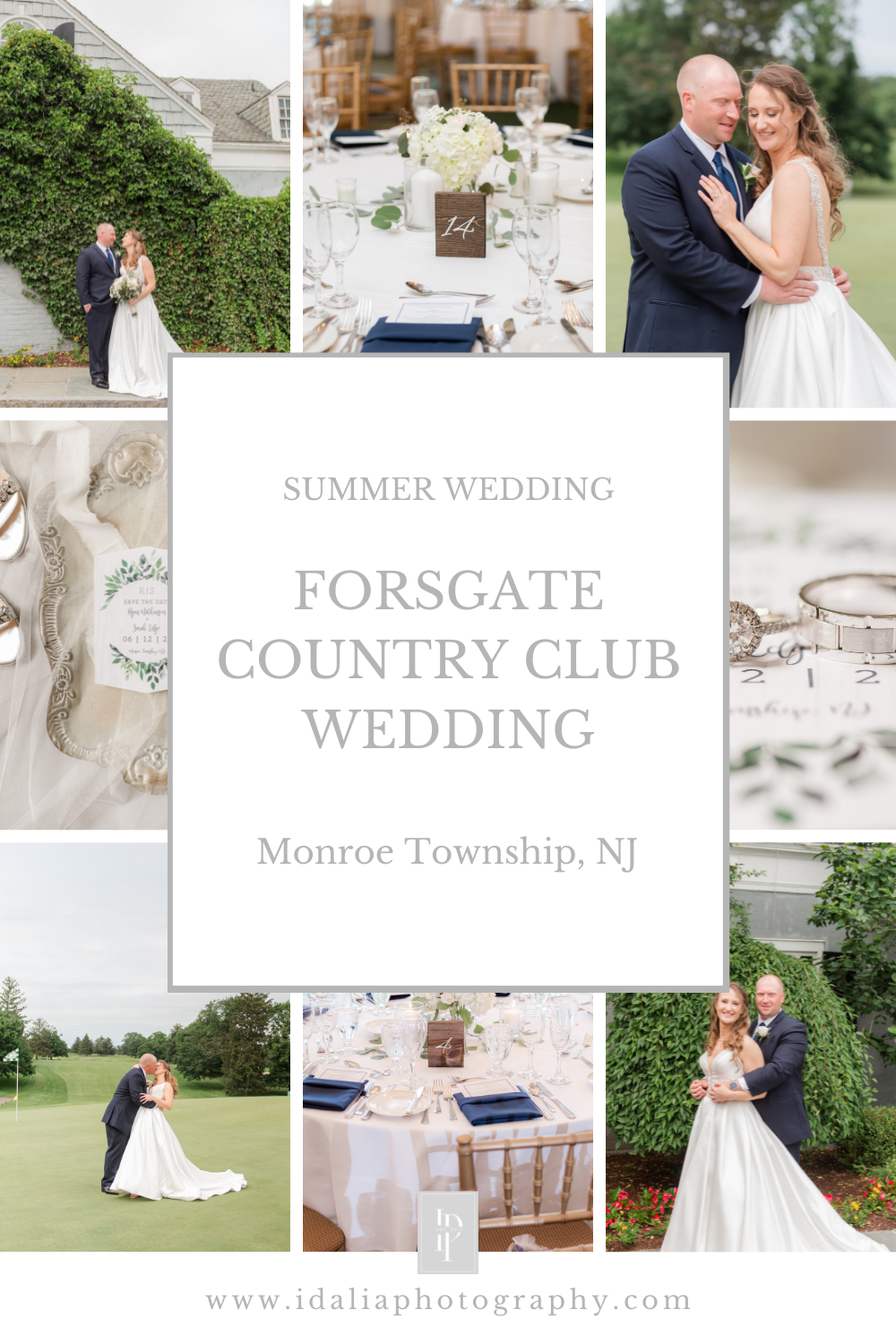 summer Forsgate Country club wedding