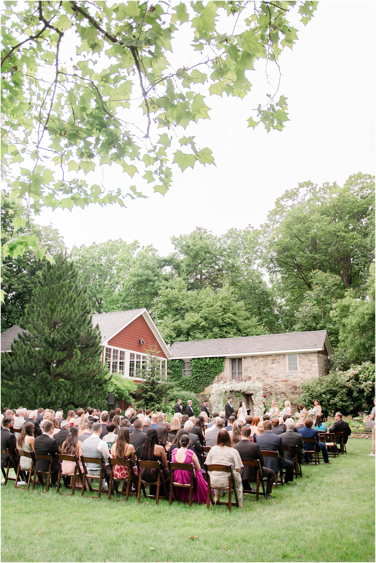 outdoor ceremony at Crossed Keys Estate