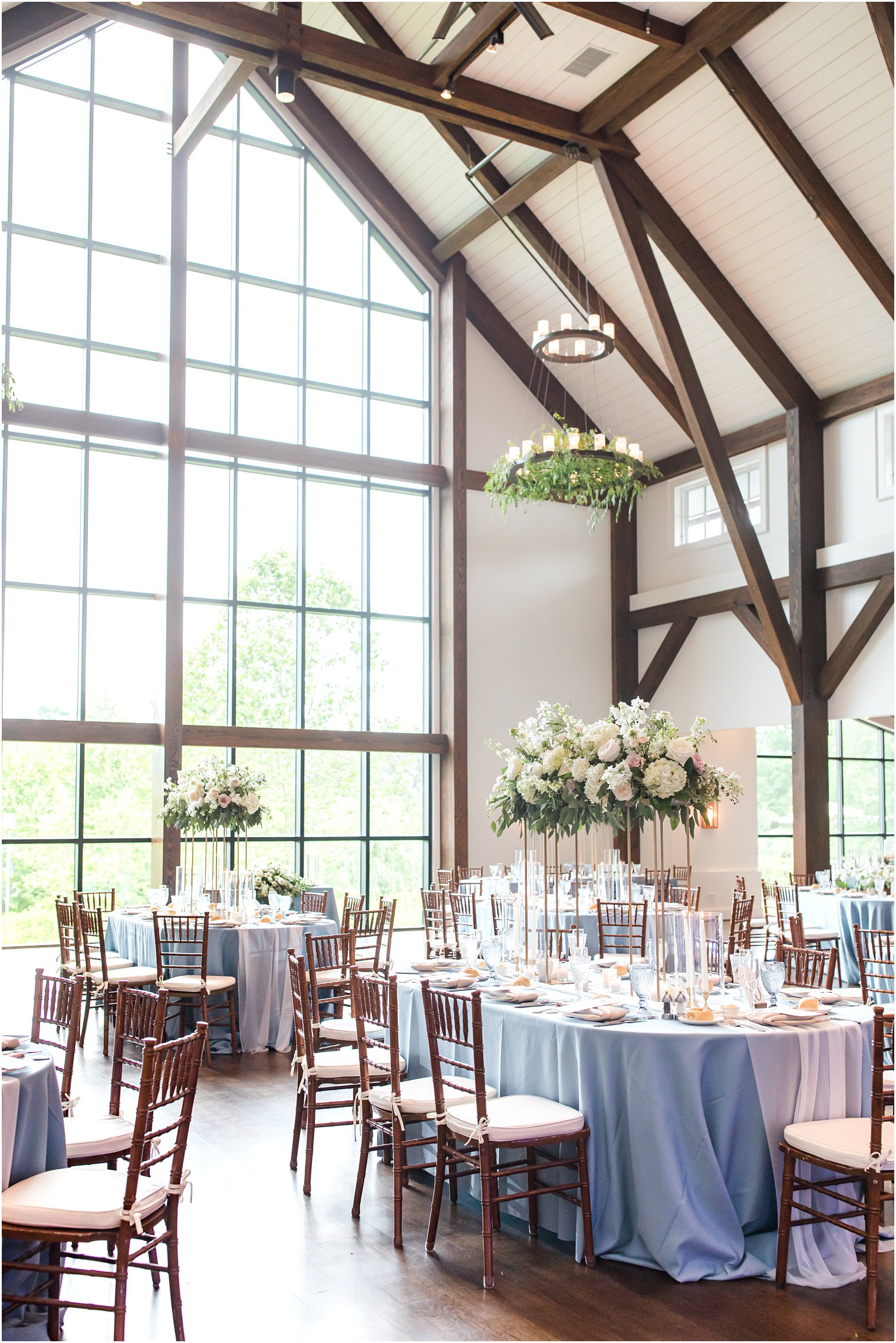 wedding reception room at Crossed Keys Estate