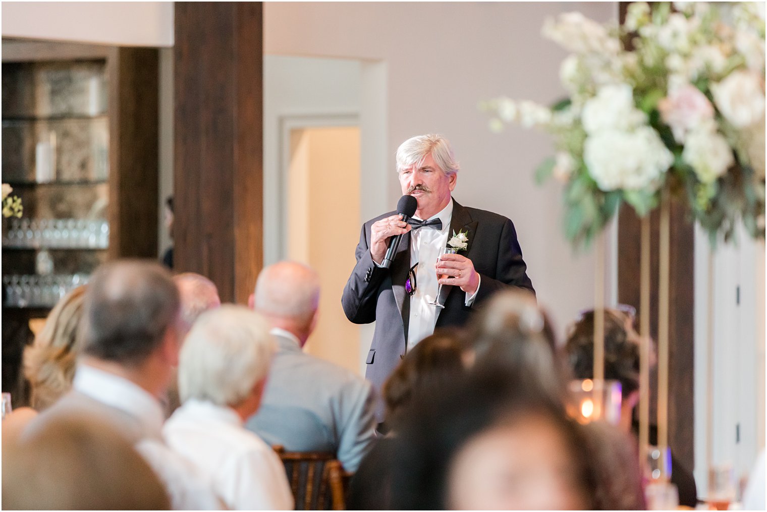 father of the bride giving toast
