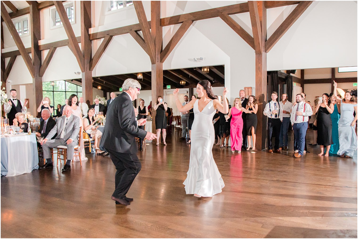 bride dancing with father of the bride