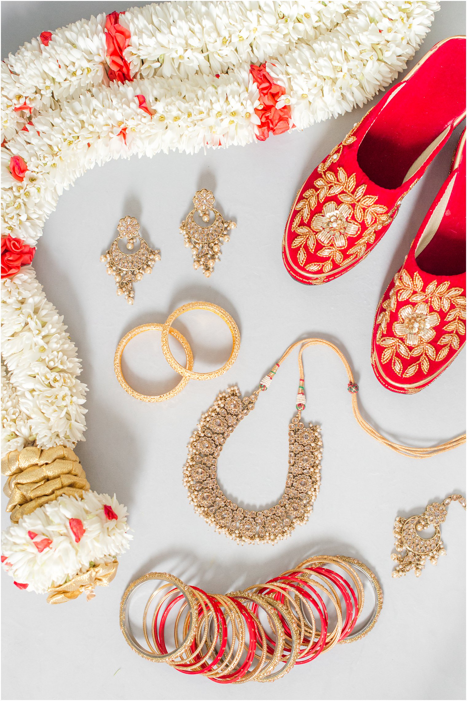 red and gold details for Indian wedding at the Ashford Estate