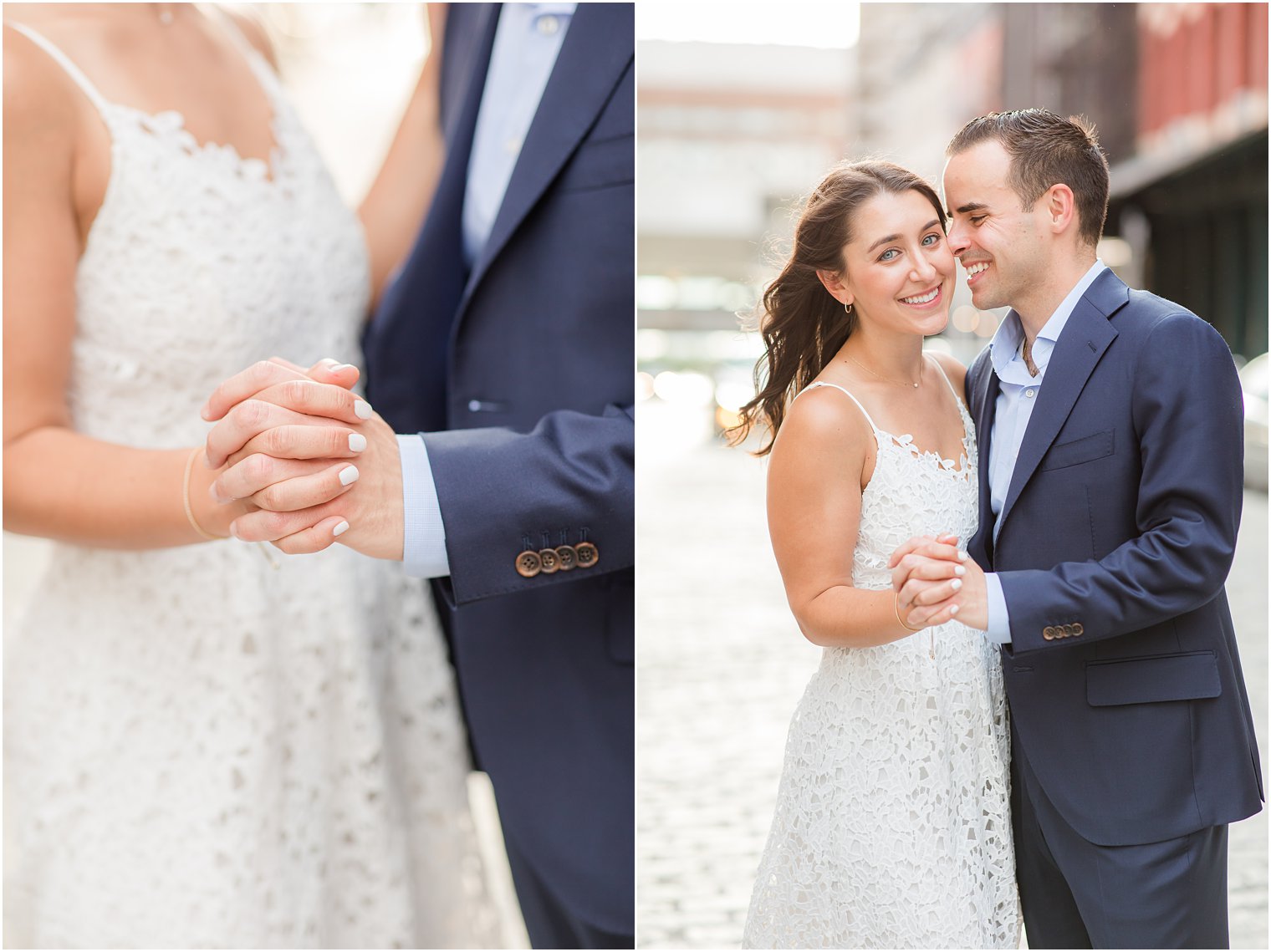 engagement photos of couple in Tribeca