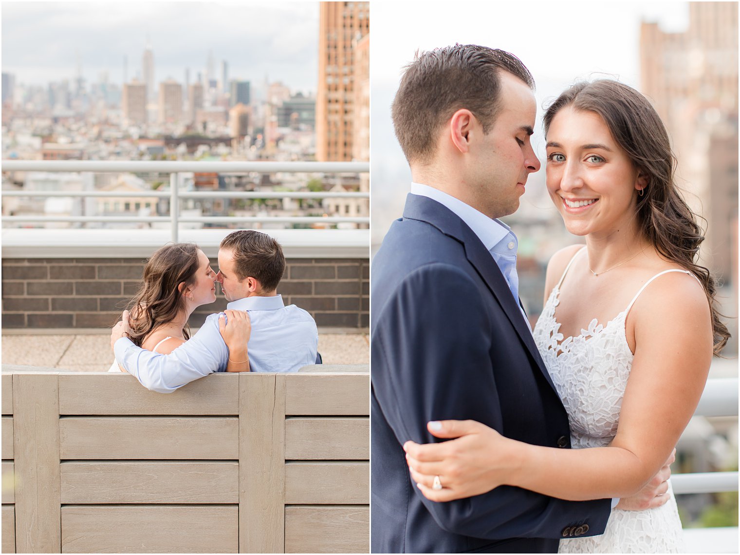 romantic Tribeca engagement photos