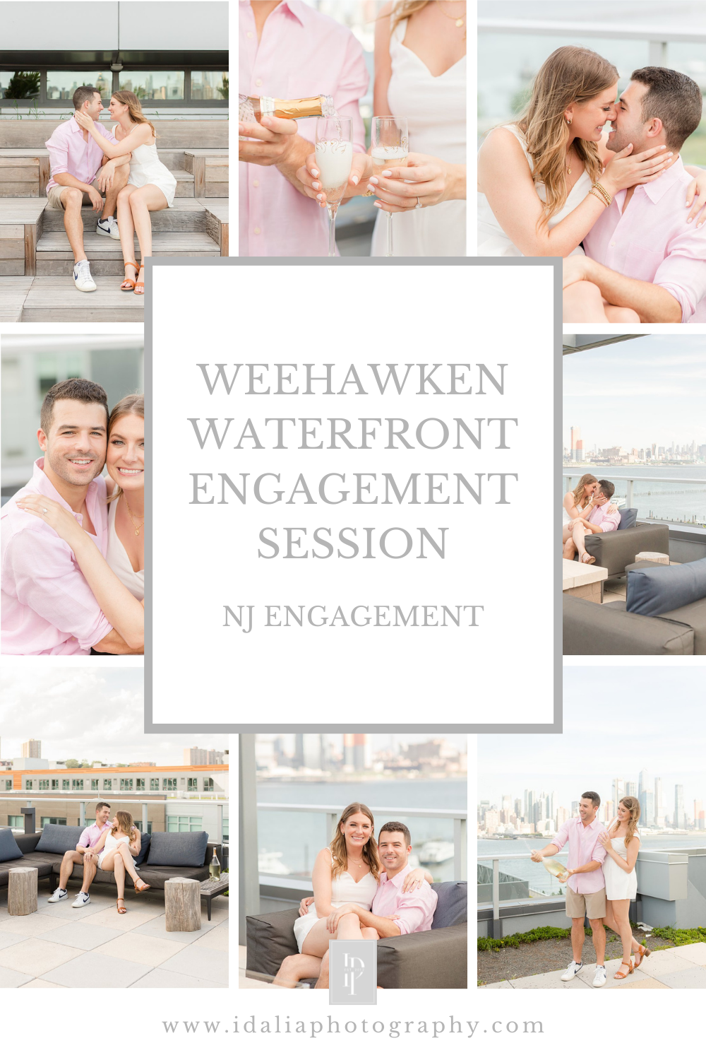 New Jersey engagement session along waterfront 