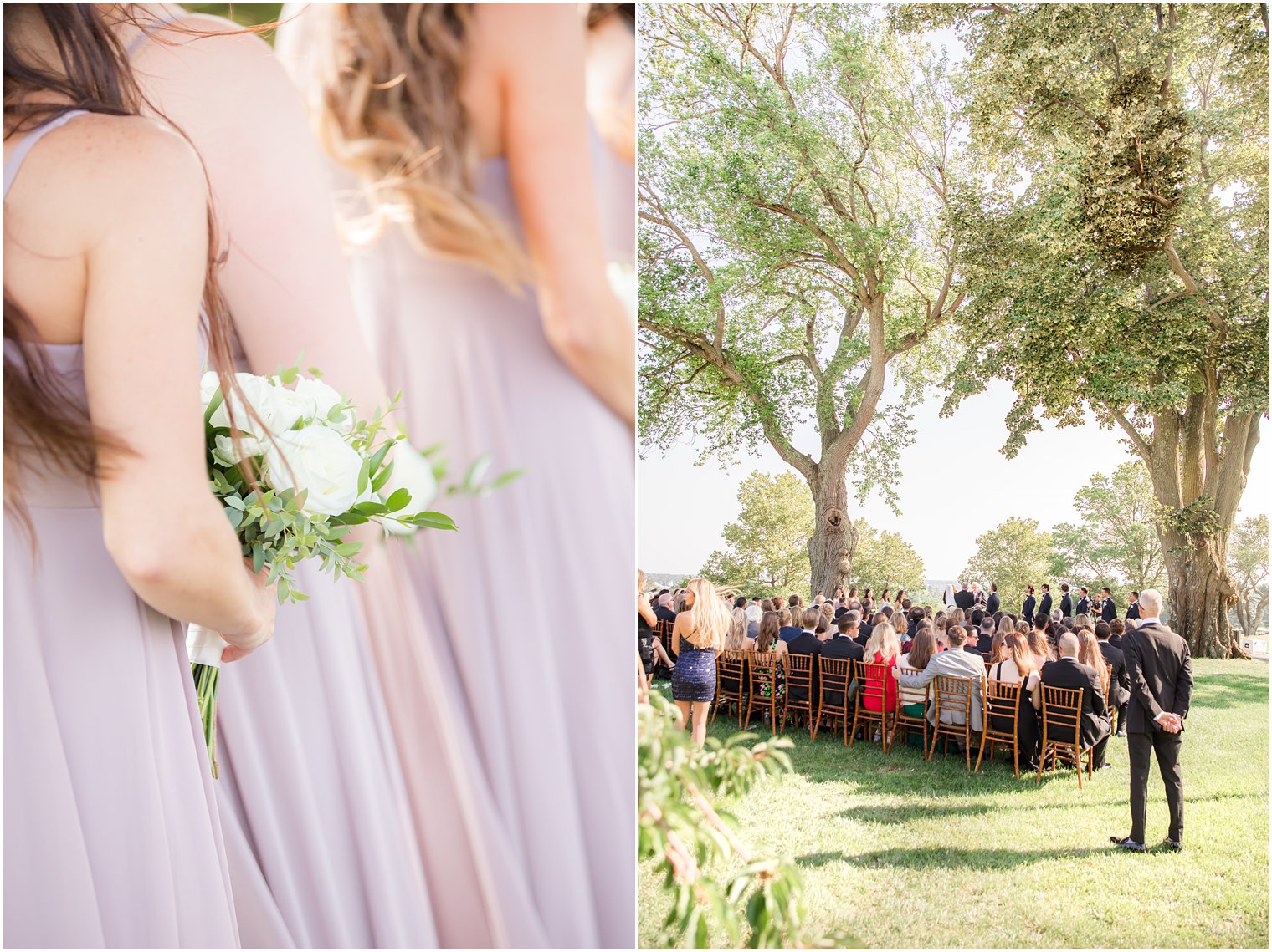 outdoor wedding ceremony in New Jersey