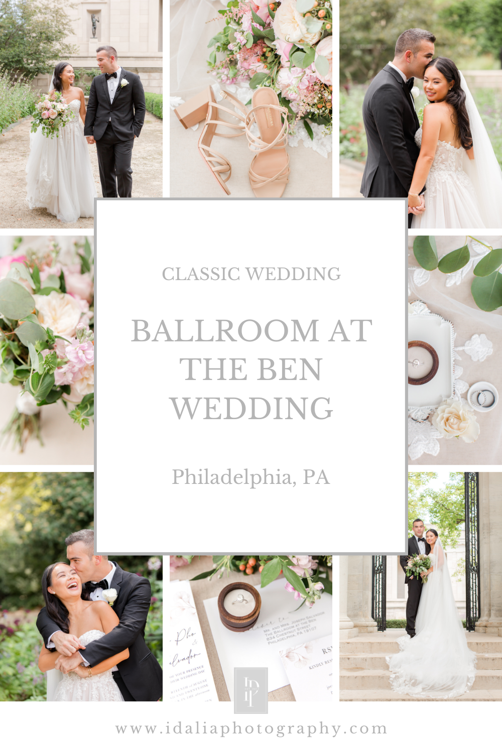 elegant wedding at the Ballroom at the Ben