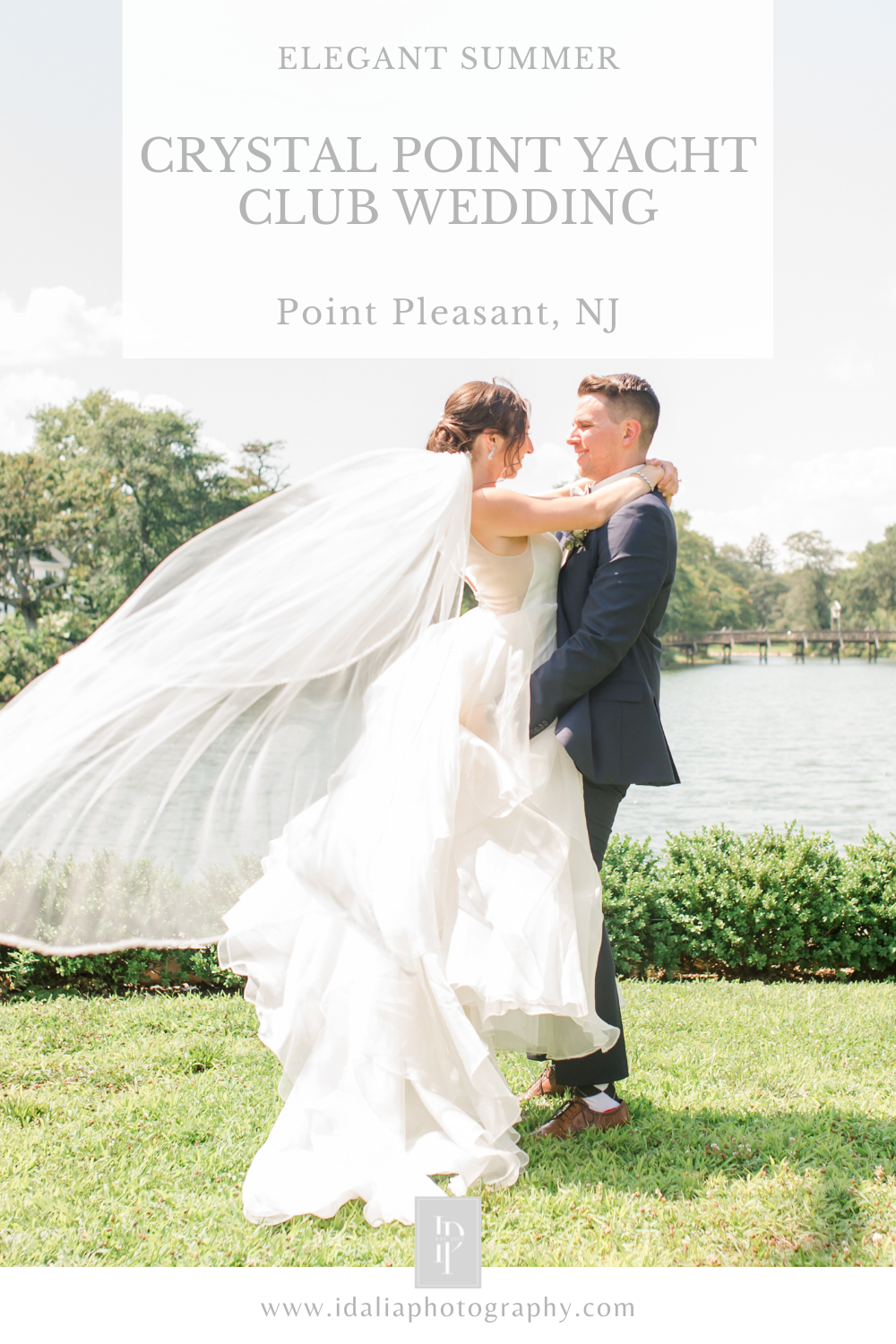 classic summer Crystal Point Yacht Club wedding