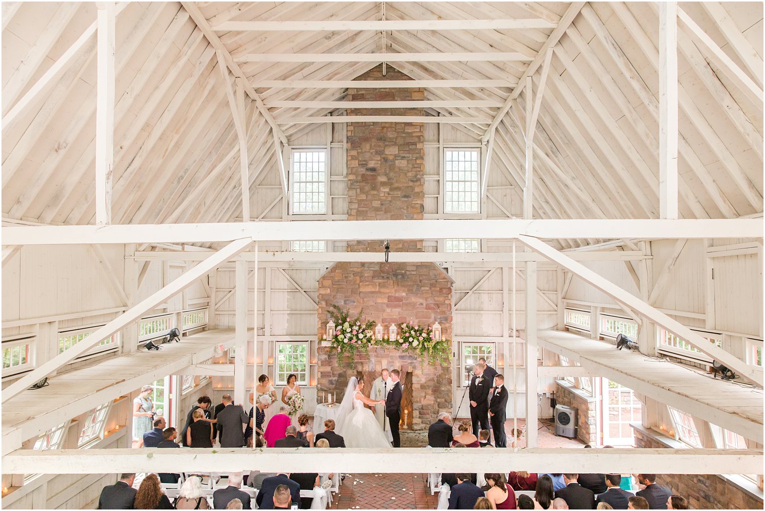 Ashford Estate wedding ceremony in barn