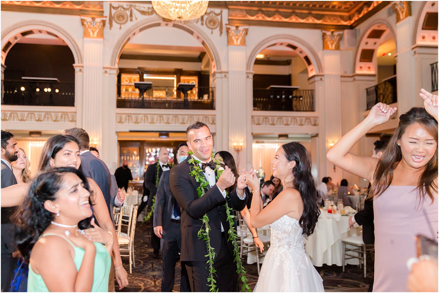 bride and groom dance during Philly PA wedding reception