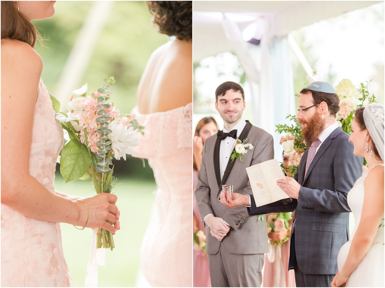 officiant speaks during wedding ceremony at the Chauncey Hotel