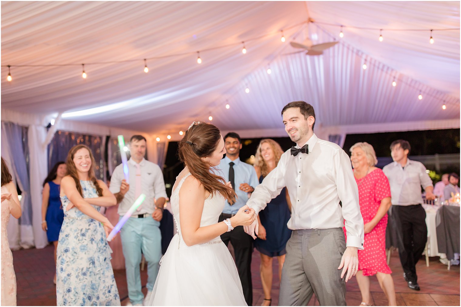 bride and groom dance during Princeton NJ wedding reception