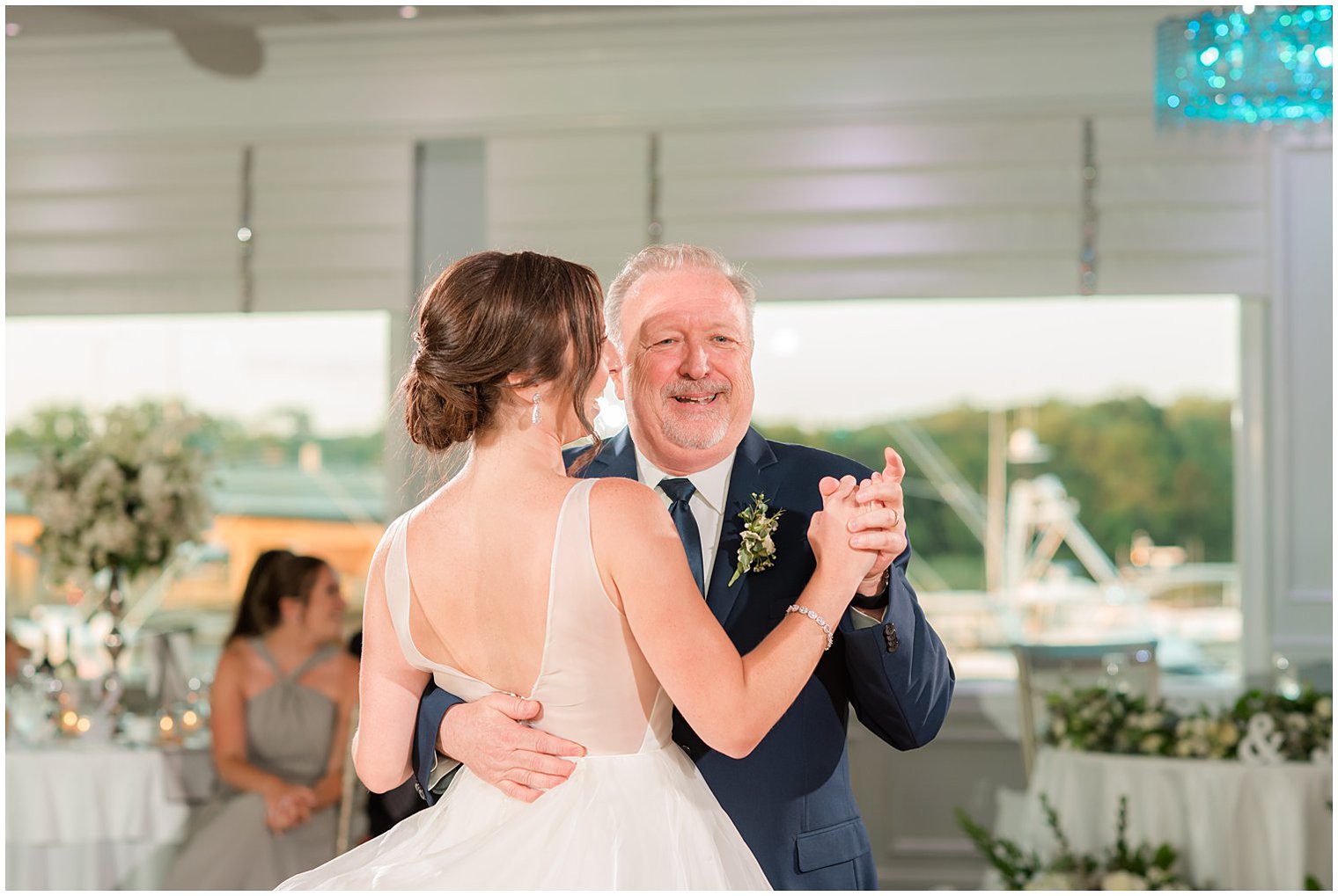 bride and dad have dance during reception in Point Pleasant NJ