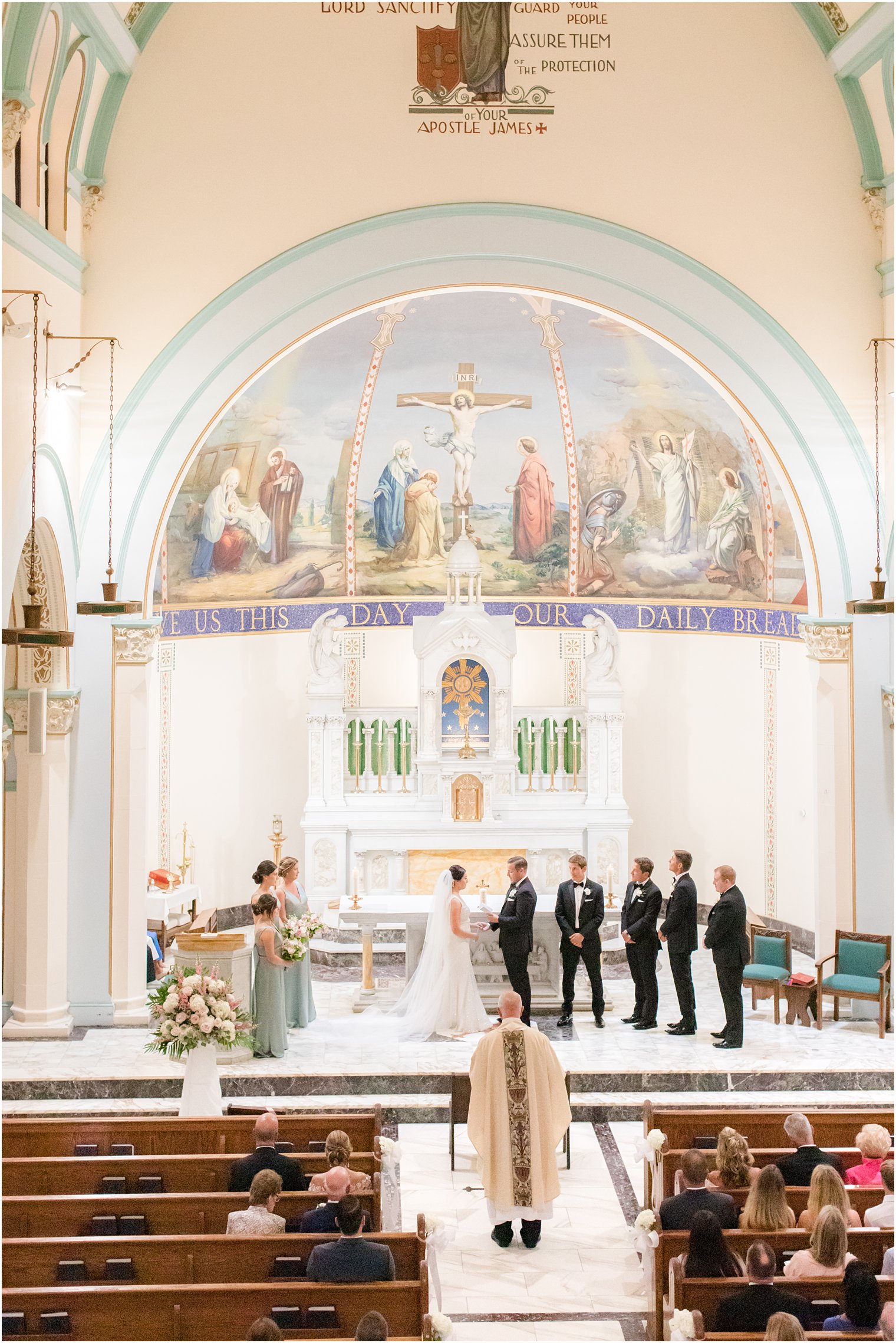  traditional wedding ceremony at St. James church
