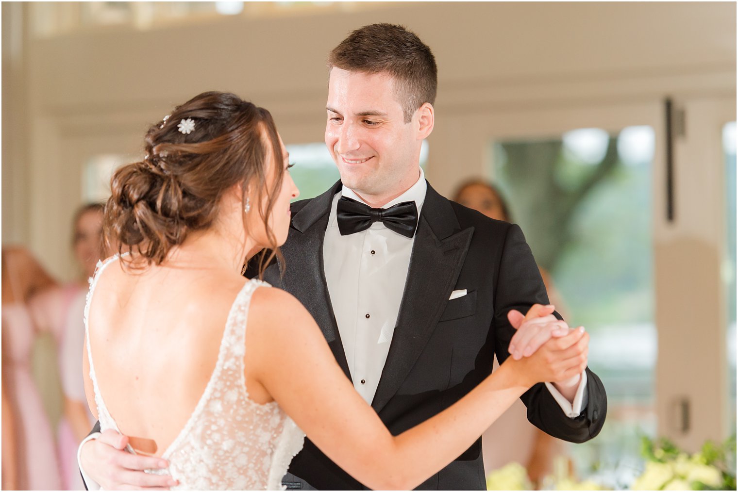 newlyweds dance during NJ wedding reception 