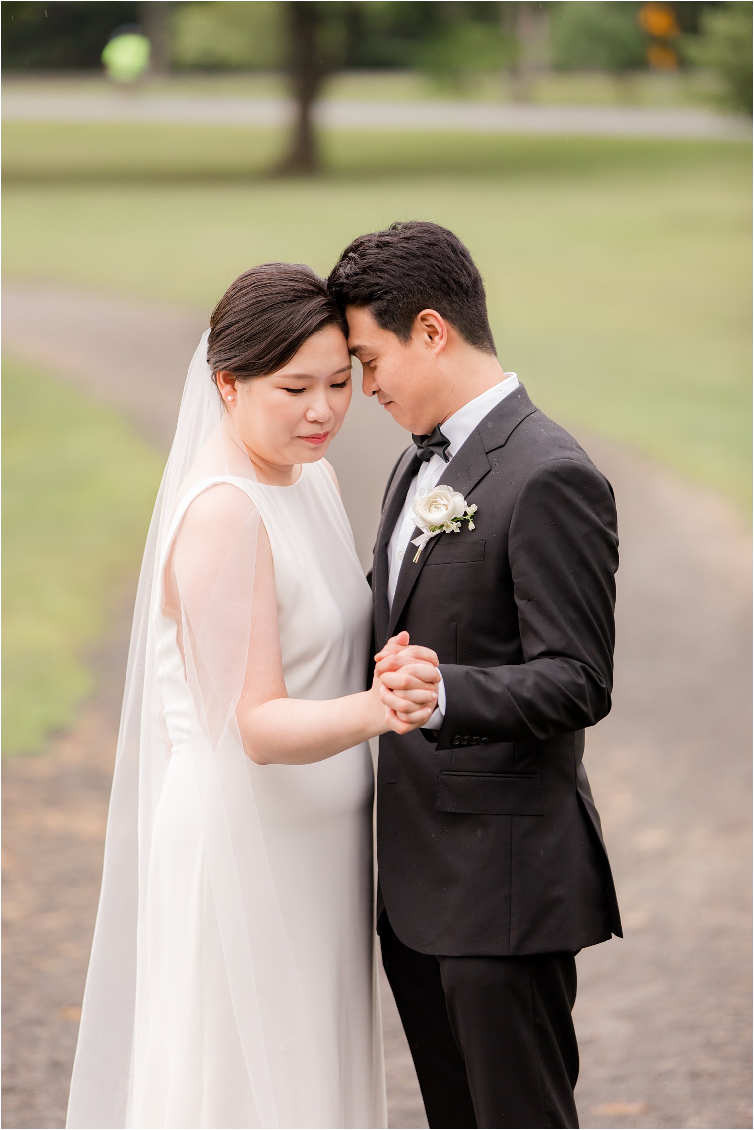 newlyweds dance during NJ wedding photos at Ninety Acres