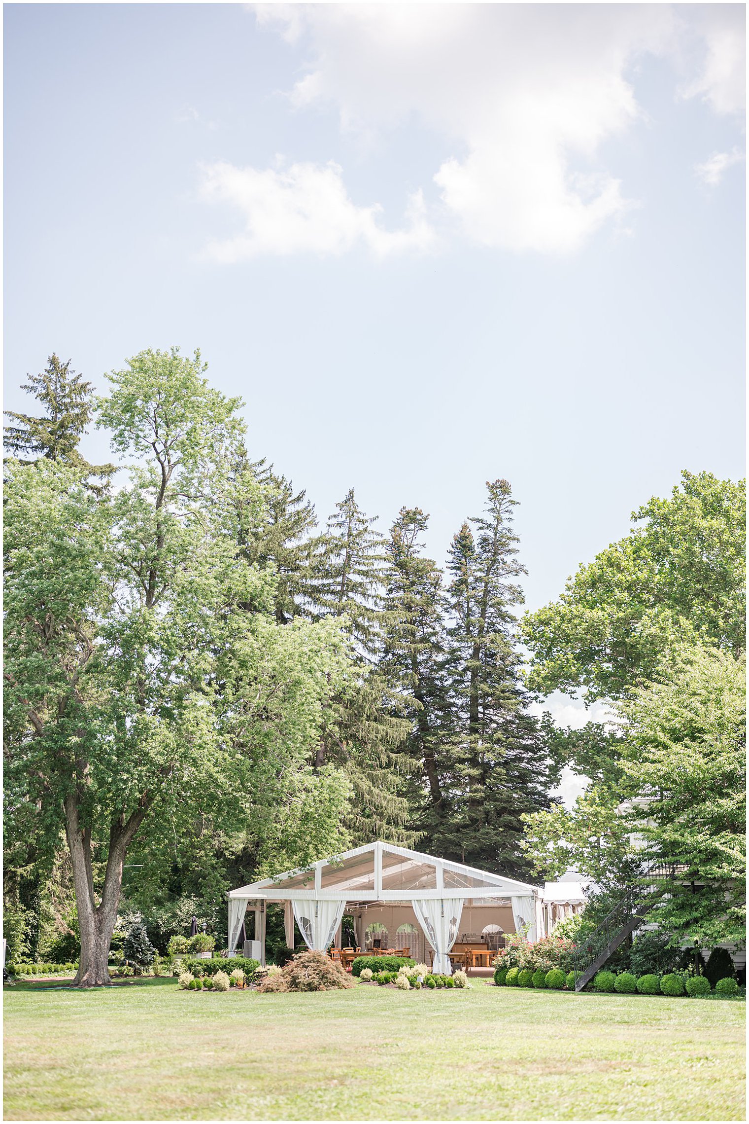 tented Chesterfield NJ wedding reception