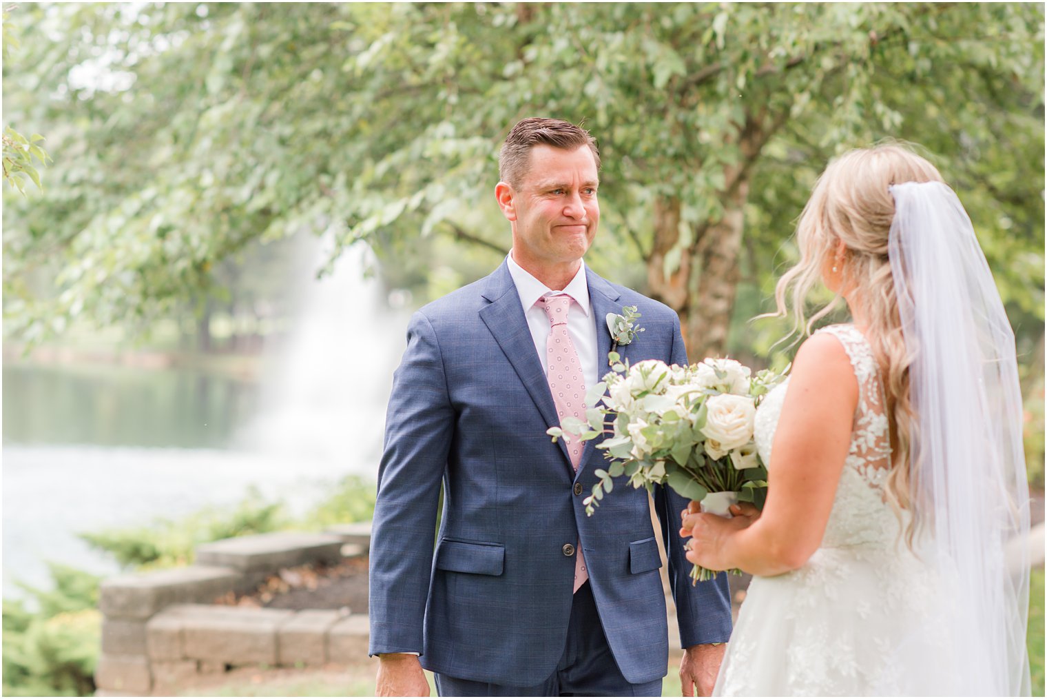 dad cries during first look with bride-to-be