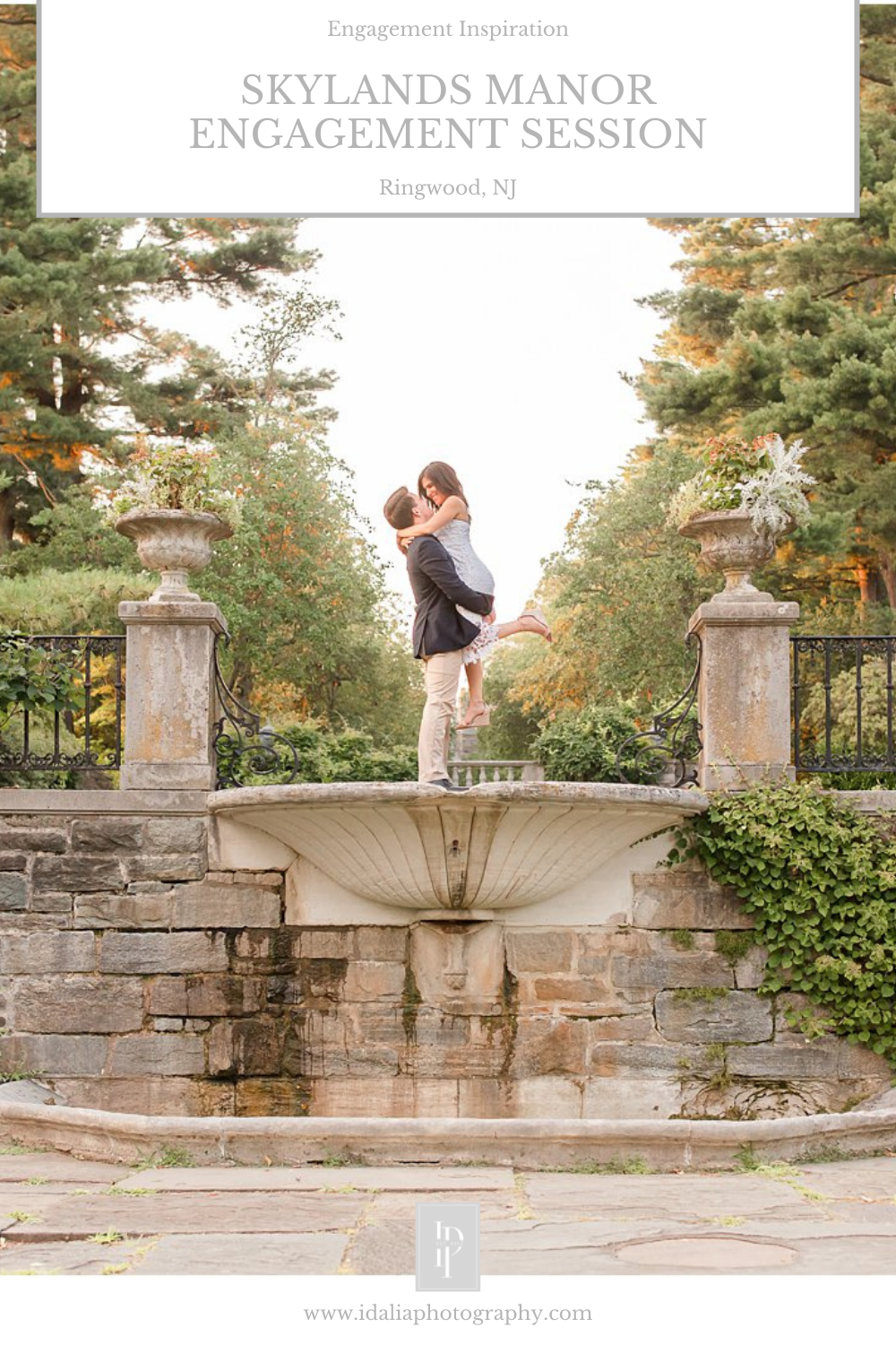 Skylands Manor engagement session with Idalia Photography