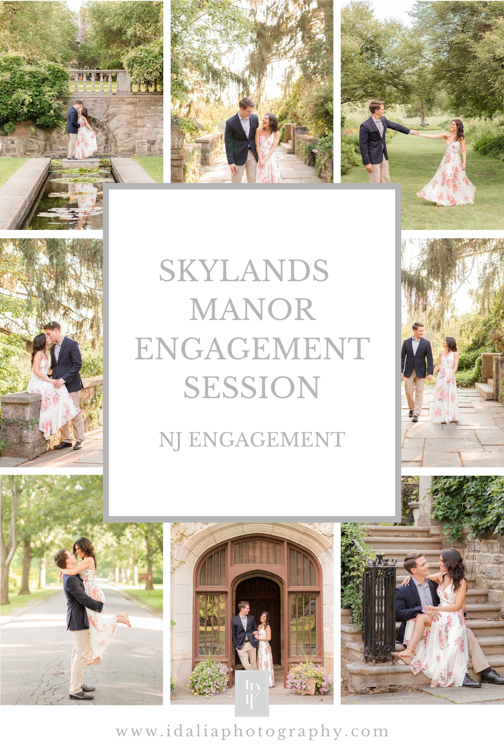 summertime Skylands Manor engagement photos