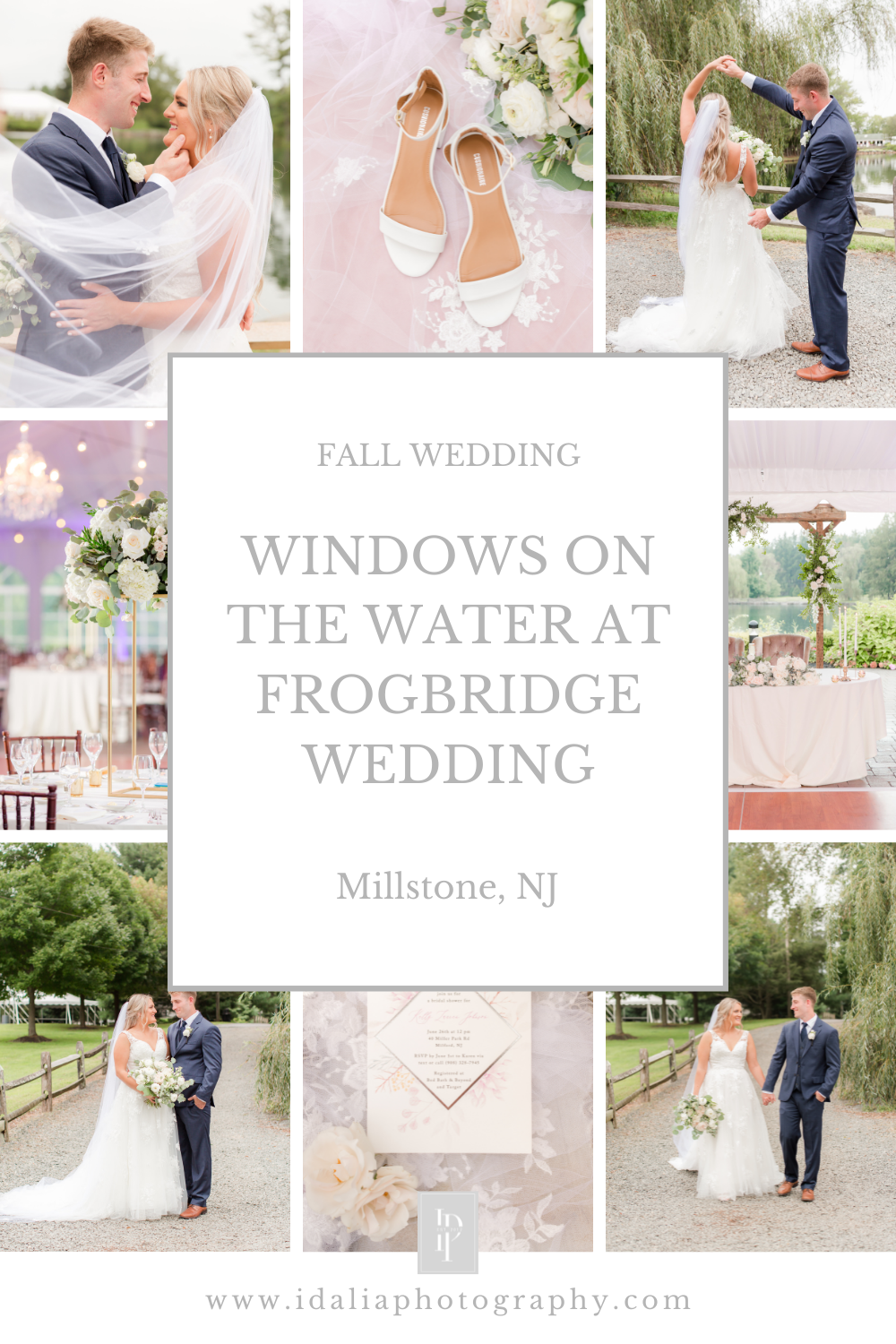 romantic fall wedding at the Windows on the Water at Frogbridge