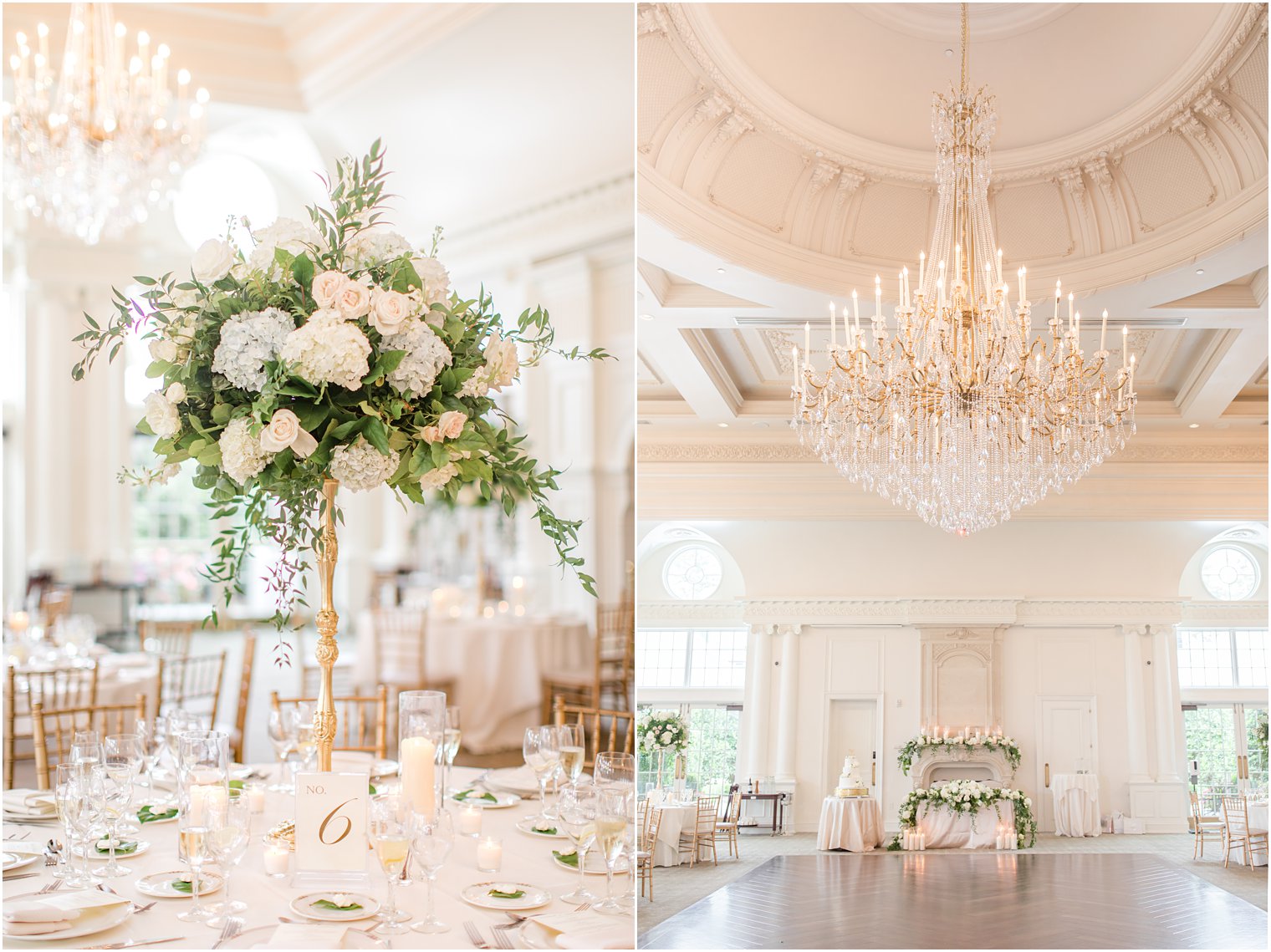 details for elegant Park Chateau Estate wedding reception 