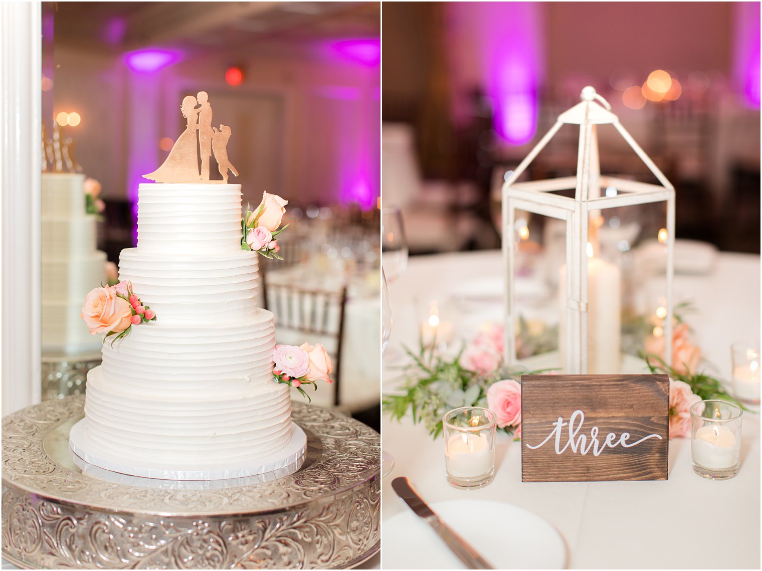 details for fall wedding reception at Molly Pitcher Inn