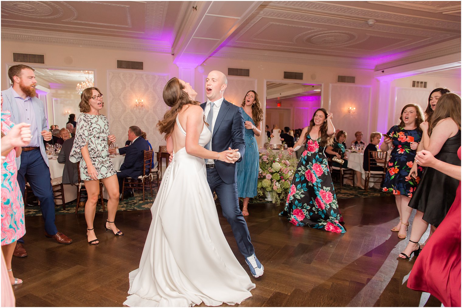 newlyweds dance during Red Bank NJ wedding reception