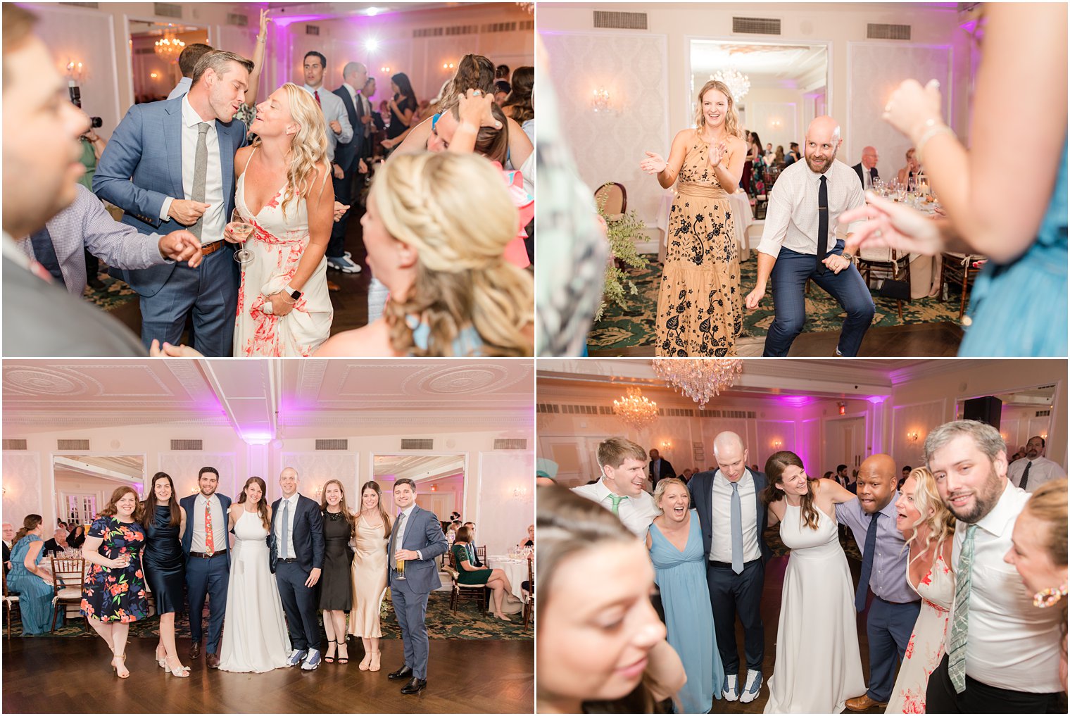 guests dance with bride and groom during Red Bank NJ wedding reception
