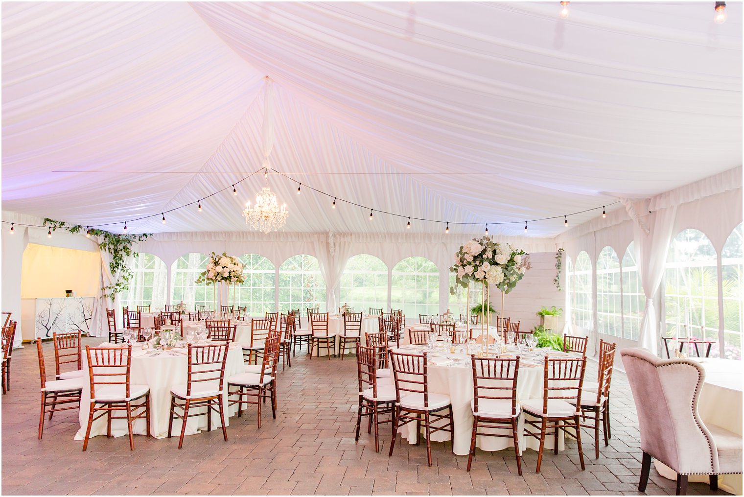 tented Windows on the Water at Frogbridge Wedding reception 