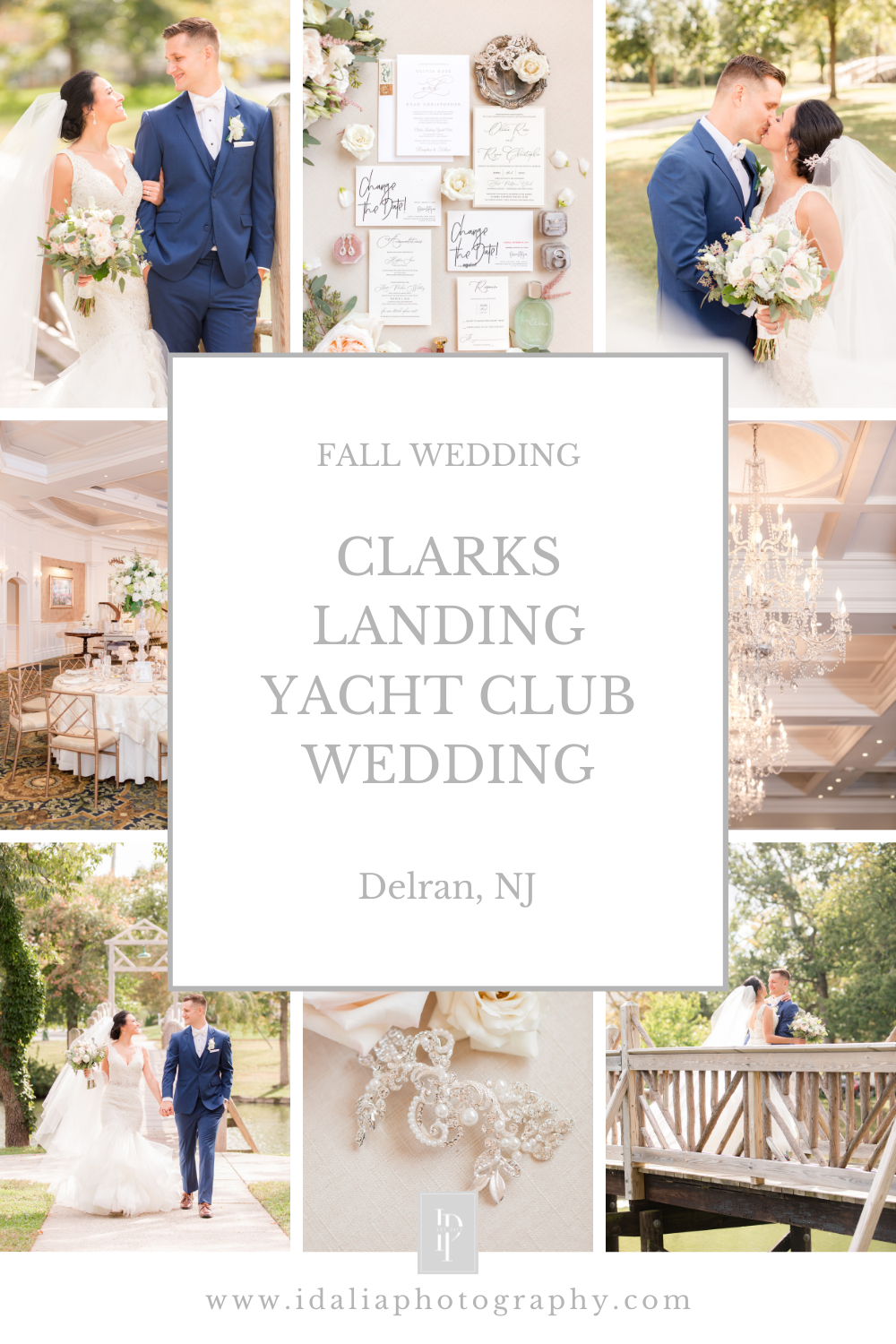 fall Clarks Landing wedding day with sage green details