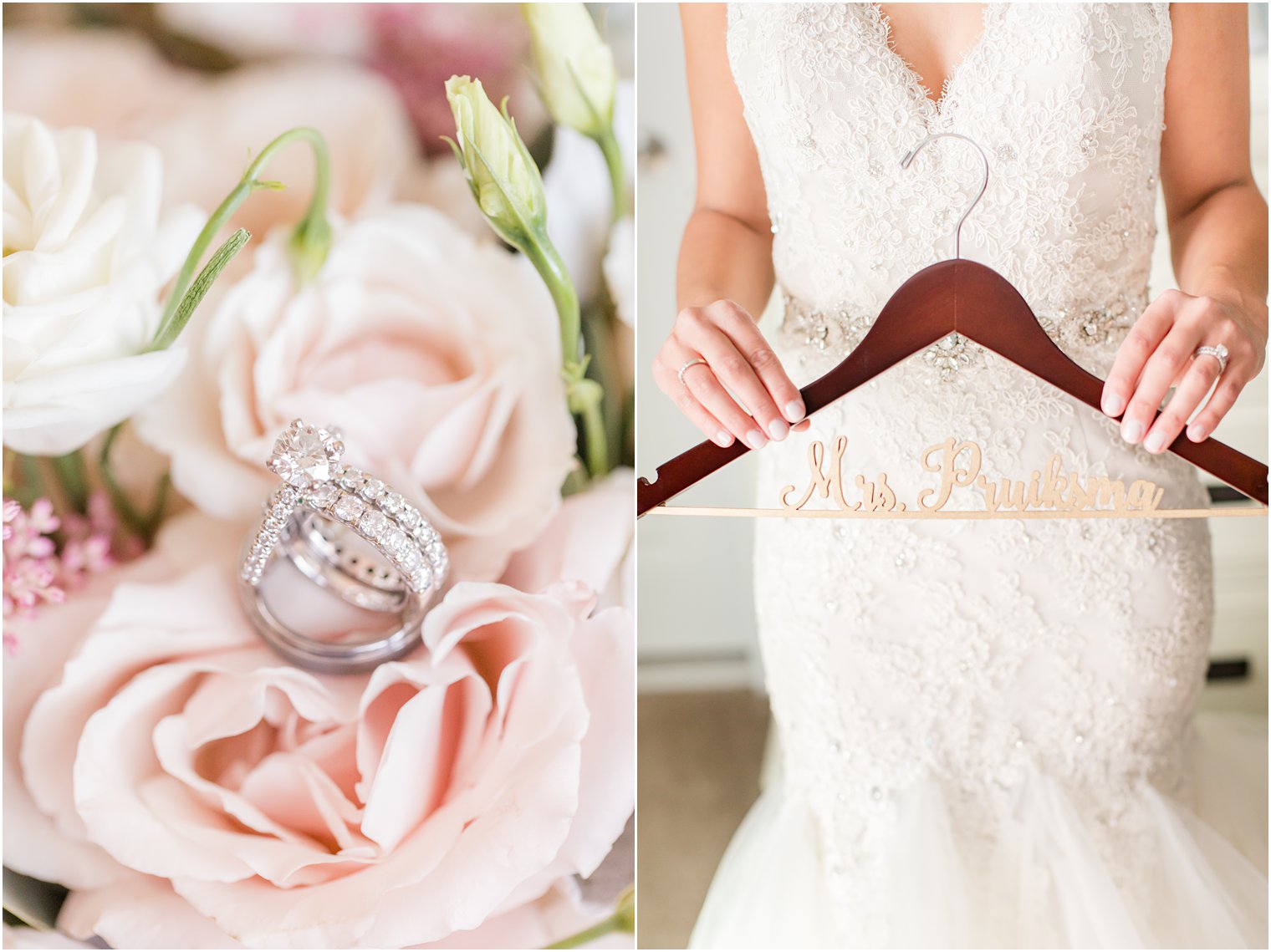 bride's details for New Jersey wedding day